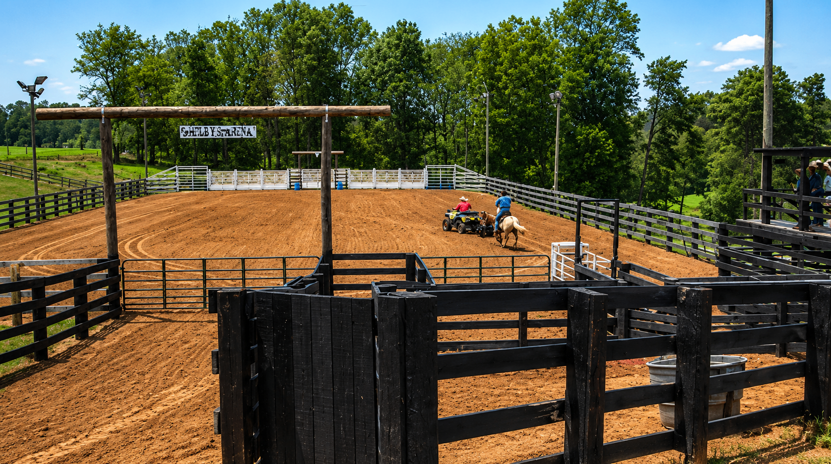 Rodeo arena in Love Valley, NC